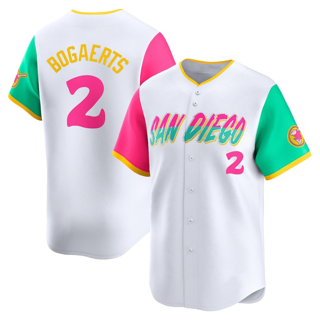 San Diego Padres #2 Xander Bogaerts White Jermy City Connect Limited Player Jersey