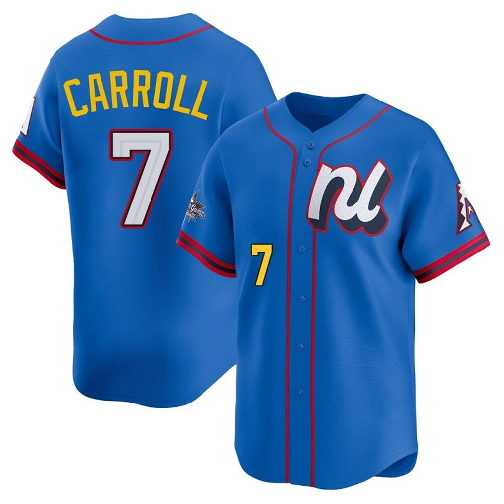 Arizona Diamondbacks #7 Corbin Carroll Player Blue Jermy National League All-Star Edition Limited Home Game Stitched Jerseys