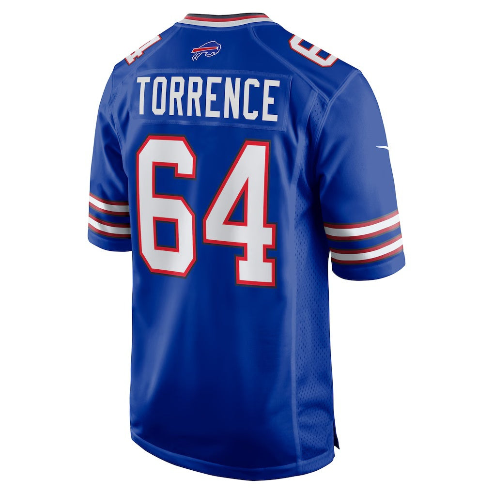 B.Bills #64 O'Cyrus Torrence Royal Jermy Home Game Jersey