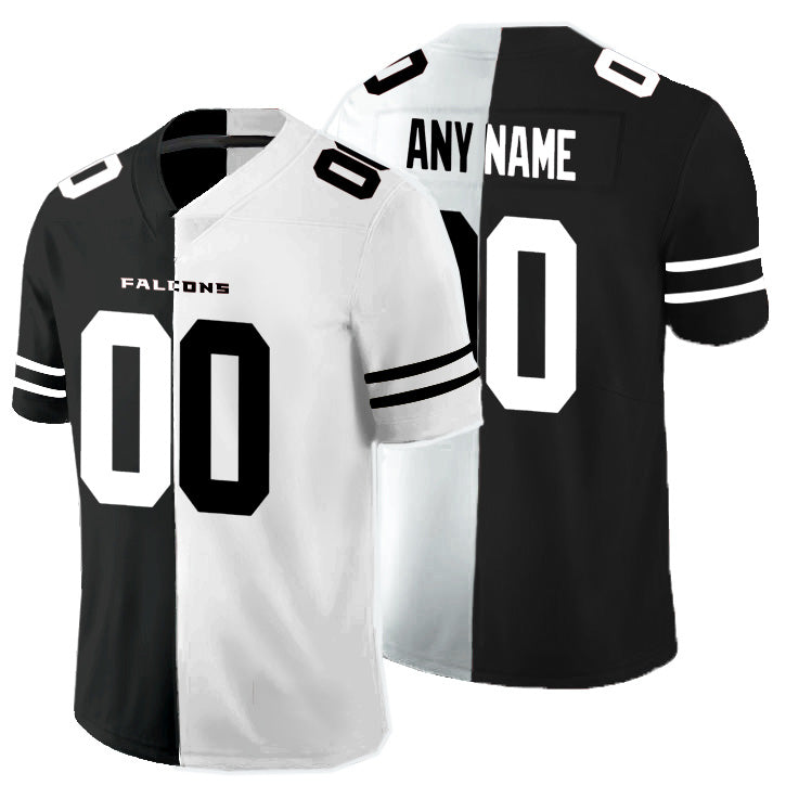 Custom A.Falcons Black And White Jermy Split Vapor Untouchable Limited Jersey