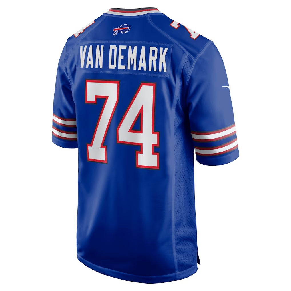 B.Bills #74 Ryan Van Demark Royal Jermy Game Player Jersey