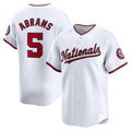 Washington Nationals #5 CJ Abrams White Jermy Home Limited Player Jersey