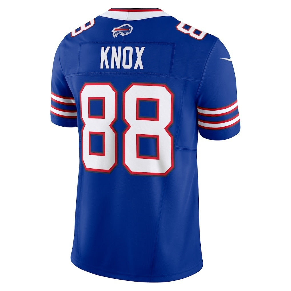 B.Bills #88 Dawson Knox Royal Jermy Vapor F.U.S.E. Limited Jersey