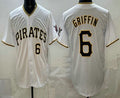 Pittsburgh Pirates #6 Konnor Griffin White Jermy Limited Jersey