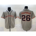 San Francisco Giants #26 Matt Chapman Gray Jermy  Cool Base Stitched Jersey 2