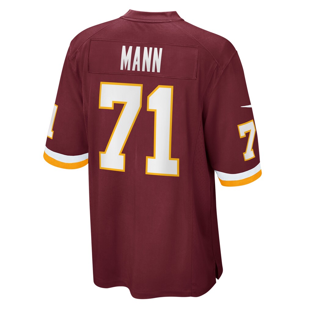 W.Football Team #71 Charles Mann Burgundy Jermy Retired Player Jersey