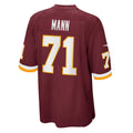 W.Football Team #71 Charles Mann Burgundy Jermy Retired Player Jersey