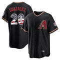 Arizona Diamondbacks #20 Luis Gonzalez Player Black Jermy USA 250 Fourth of July Game Home Stitched Jerseys