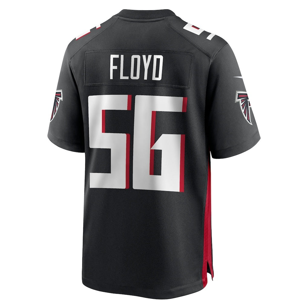 A.Falcons #56 Leonard Floyd Black Jermy Team Game Jersey