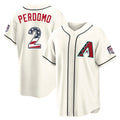 Arizona Diamondbacks #2 Geraldo Perdomo Player Cream Jermy USA 250 Fourth of July Home Game Stitched Jerseys