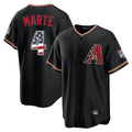 Arizona Diamondbacks #4 Ketel Marte Player Black Jermy USA 250 Fourth of July Game Home Stitched Jerseys