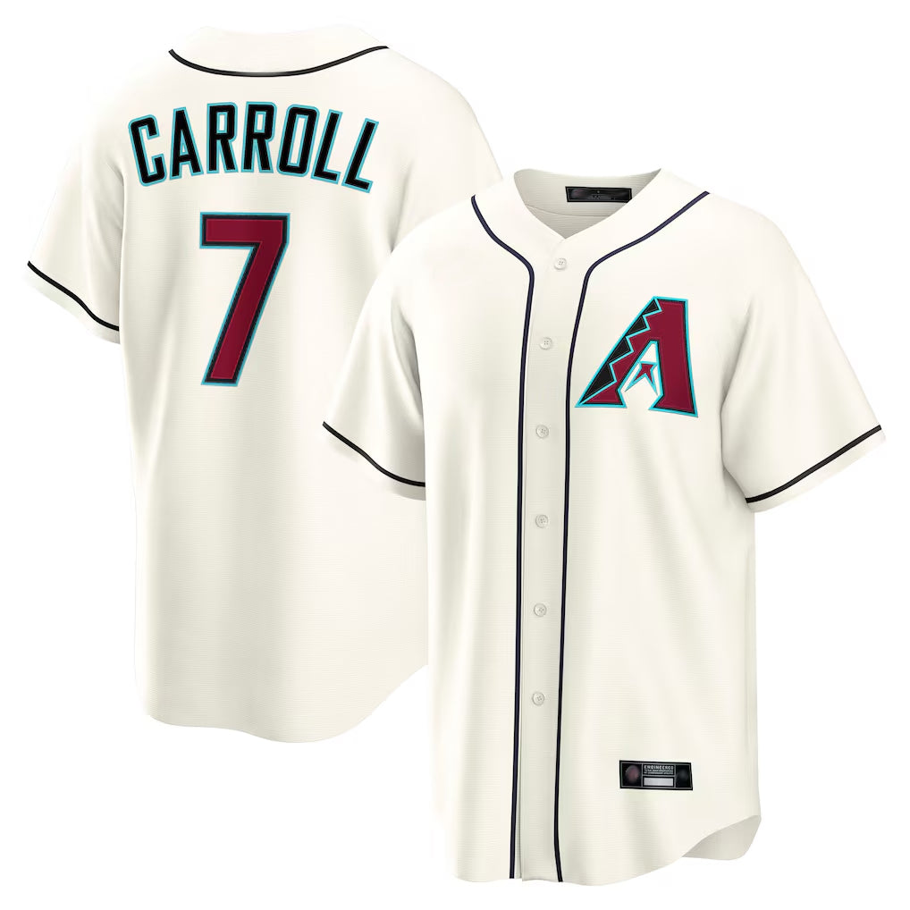 Arizona Diamondbacks #7 Corbin Carroll Player Cream Jermy Home Game Stitched Jerseys