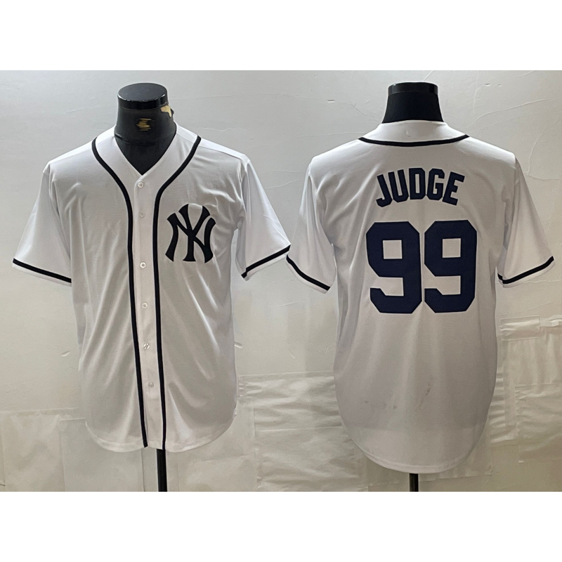 New York Yankees #99 Aaron Judge White Jermy Fashion Cool Base Jersey