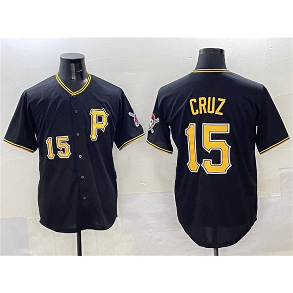 Pittsburgh Pirates #15 Oneil Cruz Black Jermy 2025 Limited Stitched Jersey