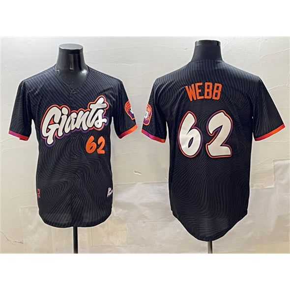 San Francisco Giants #62 Logan Webb Black Jermy Anthracite 2025 City Connect Limited Stitched Jersey
