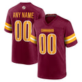 Custom W.Commanders Burgundy Jermy Game Player Jersey