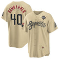Arizona Diamondbacks #40 Madison Bumgarner Gold Jermy 2023 World Series City Connect Cool Base Stitched Jersey