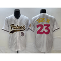 San Diego Padres #23 Fernando Tatis Jr White Jermy NEW 2023 City Connect Cool Base Stitched Jersey