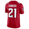 A.Falcons #21 Deion Sanders Red Jermy Vapor F.U.S.E. Stitched Retired Limited Jersey