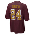 W.Football Team #24 Antonio Gibson Burgundy Jermy Alternate Player Game Jersey