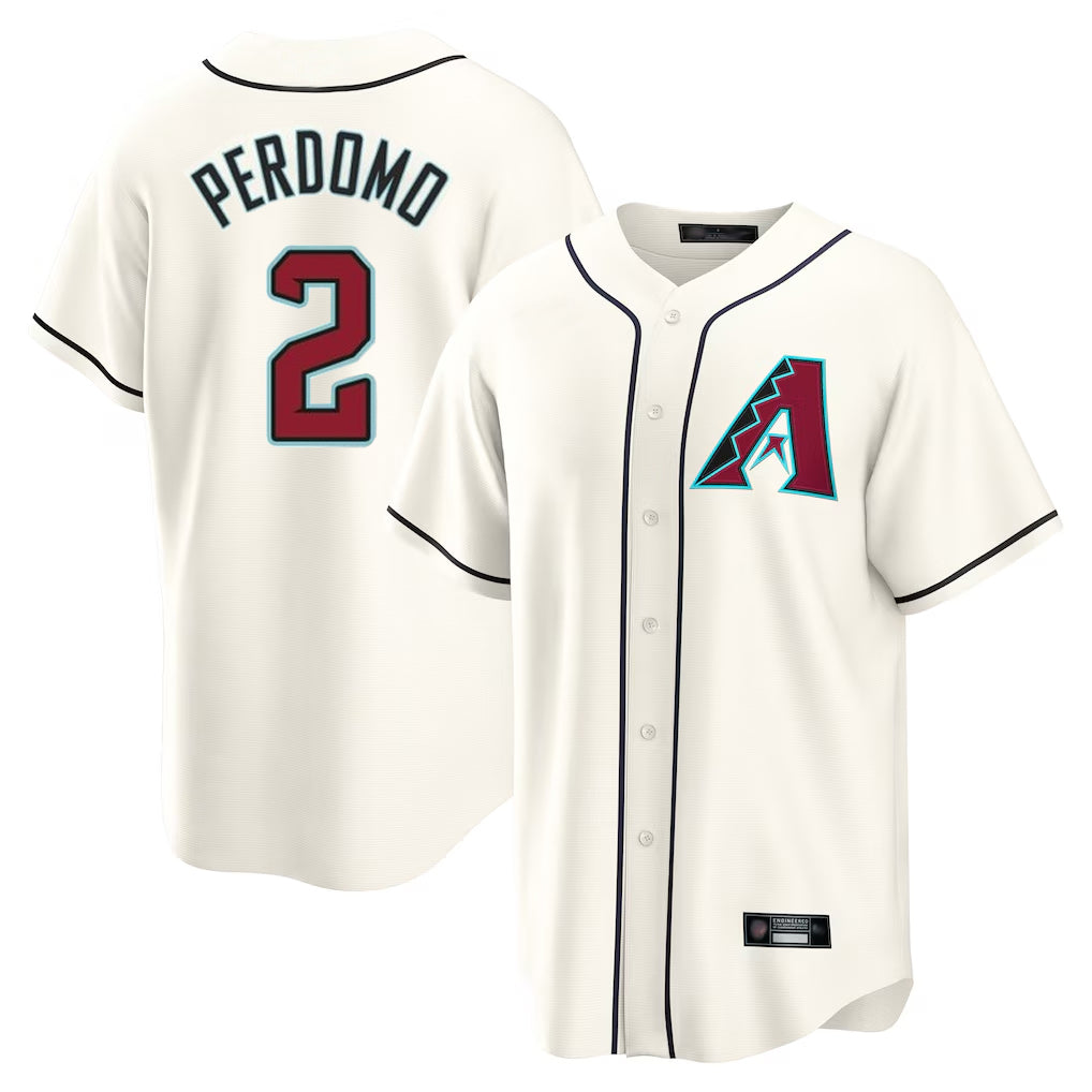 Arizona Diamondbacks #2 Geraldo Perdomo Player Cream Jermy Home Game Stitched Jerseys