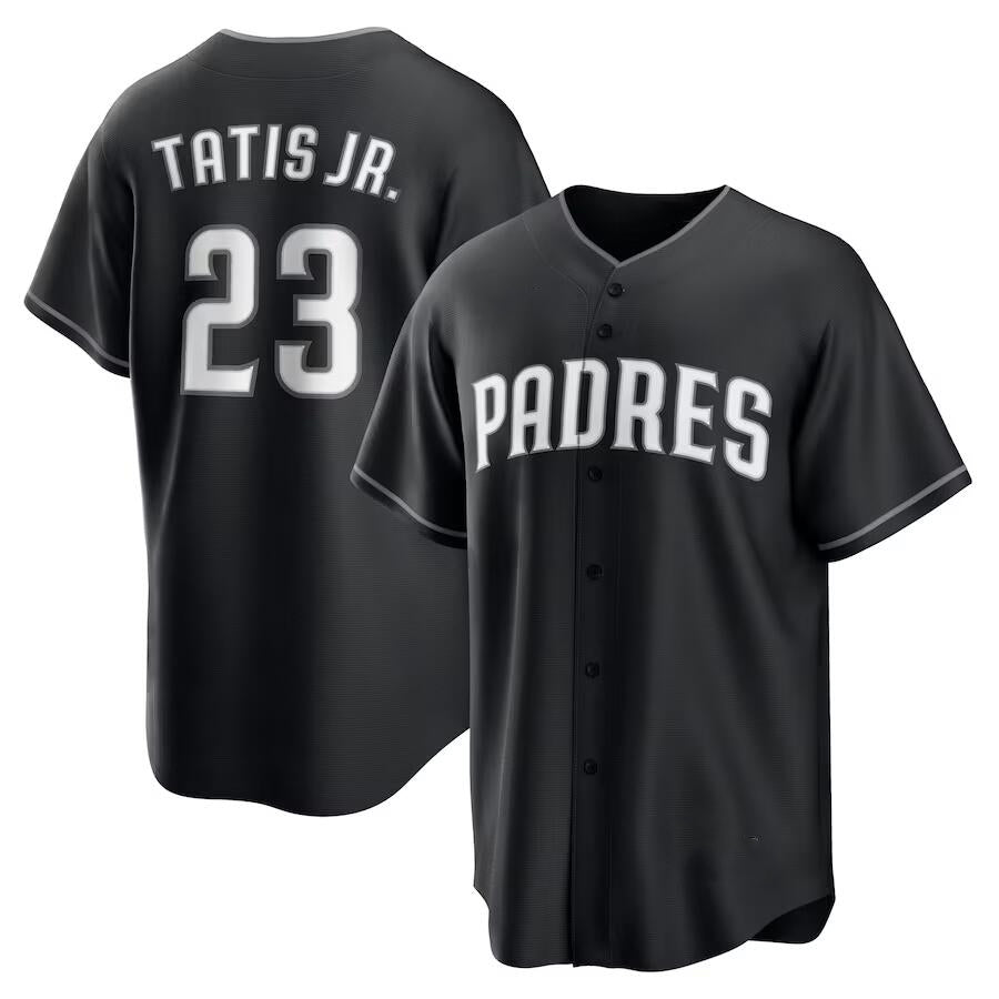 San Diego Padres #23 Fernando Tatis Jr. Black Jermy Limited Stitched Jersey