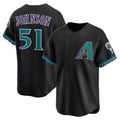 Arizona Diamondbacks #51 Randy Johnson Black Jermy Throwback Cooperstown Collection Limited Jersey