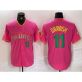 San Diego Padres #11 Yu Darvish Pink Jermy Player Number Fashion Jersey