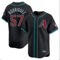 Arizona Diamondbacks #57 Eduardo Rodriguez Player Black Jermy Limited Home Game Stitched Jerseys