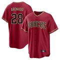 Arizona Diamondbacks #28 Nolan Arenado Player Red Jermy Home Game Stitched Jerseys