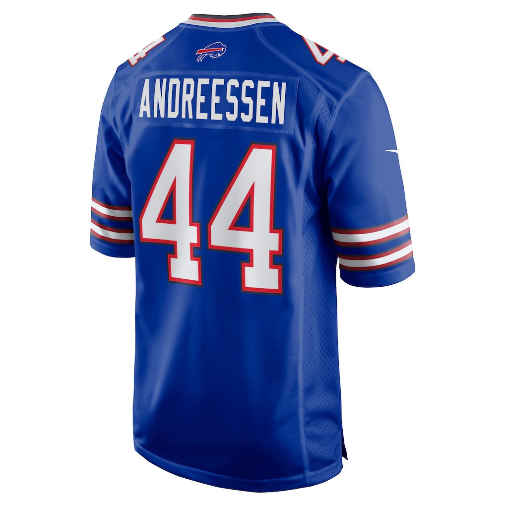B.Bills #44 Joe Andreessen Royal Jermy Game Jersey