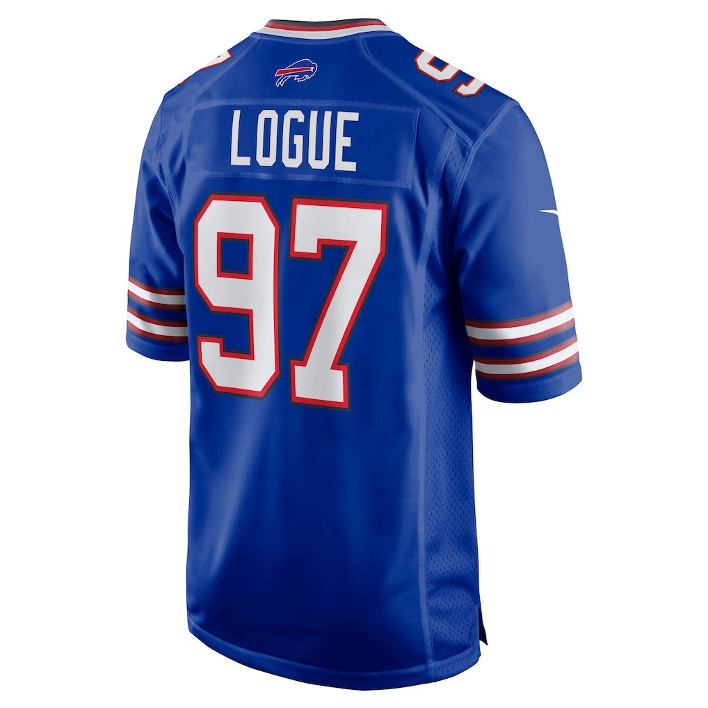 B.Bills #97 Zion Logue Royal Jermy Team Game Jersey