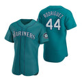 Seattle Mariners #44 Julio Rodr¨ªguez Aqua Jermy Flex Base Stitched Jersey