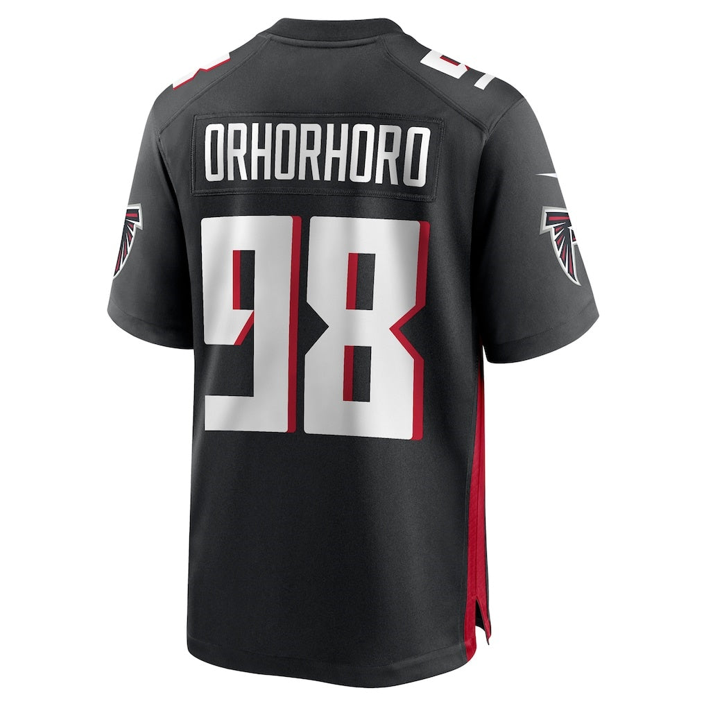 A.Falcons #98 Ruke Orhorhoro Black Jermy Team Game Jersey