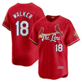 St. Louis Cardinals #18 Jordan Walker Red Jermy City Connect Limited Player Jersey