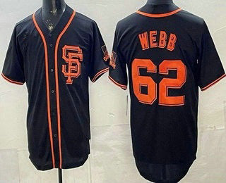 San Francisco Giants #62 Logan Webb Black Jermy Limited Jersey