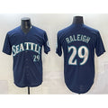 Seattle Mariners #29 Cal Raleigh Navy Jermy Limited Stitched jersey