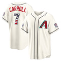 Arizona Diamondbacks #7 Corbin Carroll 2026 All-Star Edition Stars & Stripes Cream Jermy Stadium Jersey