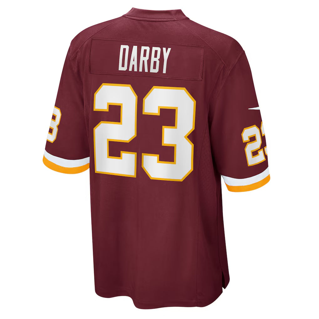 W.Football Team #23 Jermyld Darby Burgundy Jermy Team Game Jersey