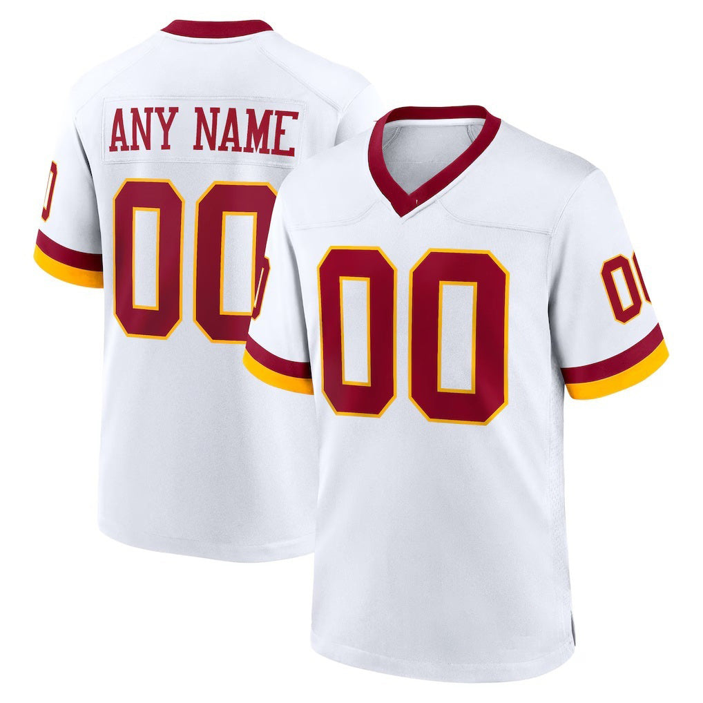 Custom W.Commanders White Jermy Game Jersey