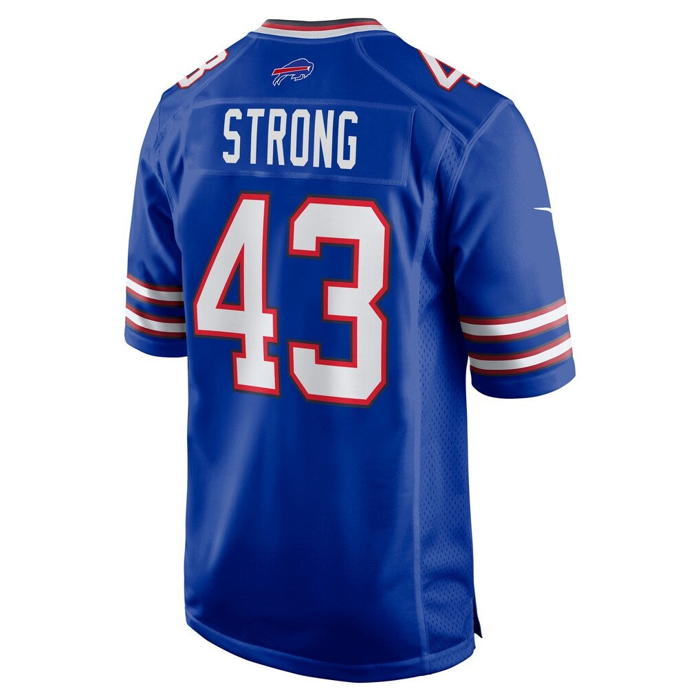 B.Bills #43 Dorian Strong Royal Jermy Team Game Jersey