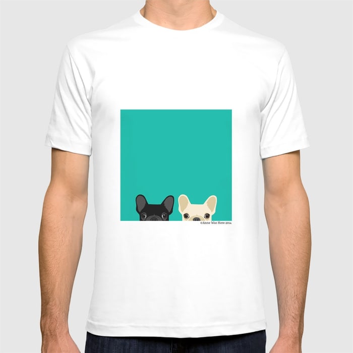 French Bulldogs Crew Neck Short Sleeve Summer T-Shirts