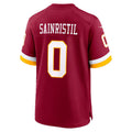 W.Commanders #0 Mike Sainristil Burgundy Jermy Game Jersey