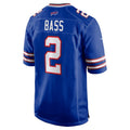 B.Bills #2 Tyler Bass Royal Jermy Game Player Jersey