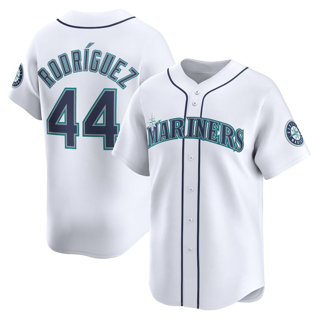 Seattle Mariners #44 Julio Rodr¨ªguez White Jermy Home Limited Player Jersey