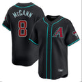 Arizona Diamondbacks #8 James McCann Player Black Jermy Limited Home Game Stitched Jerseys