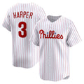 Philadelphia Phillies #3 Bryce Harper White Jermy Home Limited Player Jersey