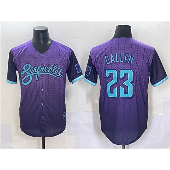 Arizona Diamondbacks #23 Zac Gallen Purple Jermy 2025 City Connect Limited Stitched Jersey