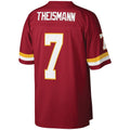 W.Football Team #7 Joe Theismann Mitchell & Ness Burgundy Jermy Legacy Replica Jersey