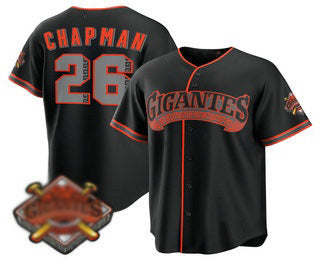 San Francisco Giants #26 Matt Chapman Black Jermy 2026 Alternate Stadium Stitched Jersey
